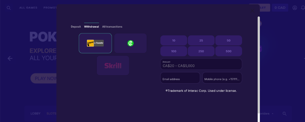 Spinbit Casino Withdraw Winnings