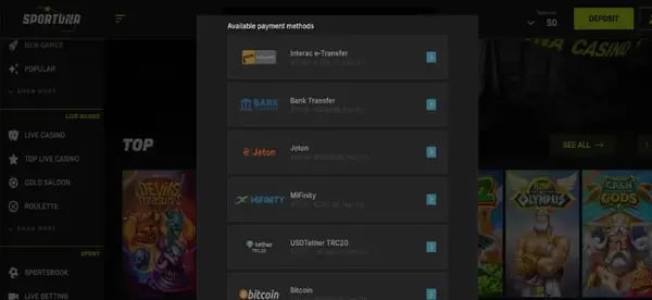 Sportuna Casino Withdraw Winnings