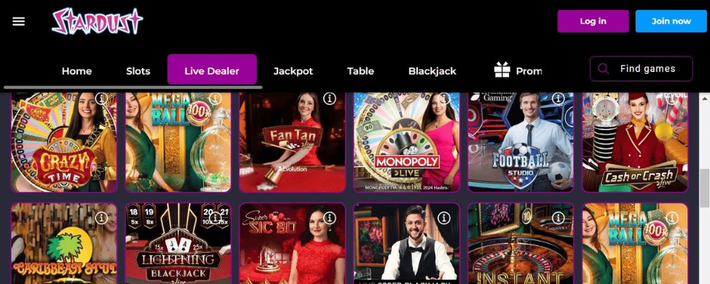 Stardust Live Casino Ontario