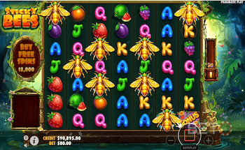 Screenshot della slot Sticky Bees di Pragmatic Play