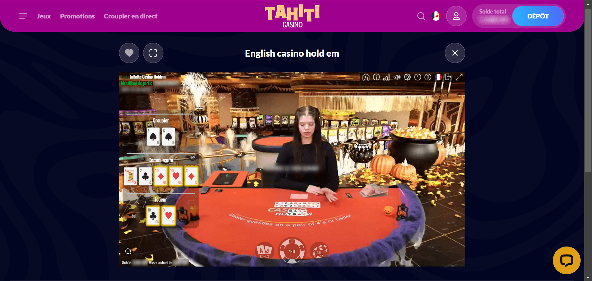 Tahiti Casino Jeu Favori