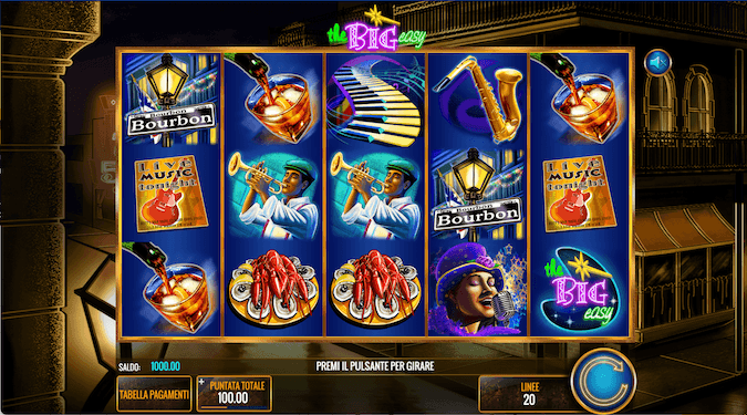 The Big Easy Slot IGT Gameplay screenshot