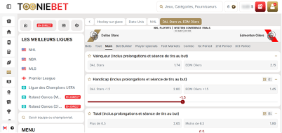 ToonieBet Sport Cotes