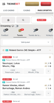 ToonieBet Sport Mobile