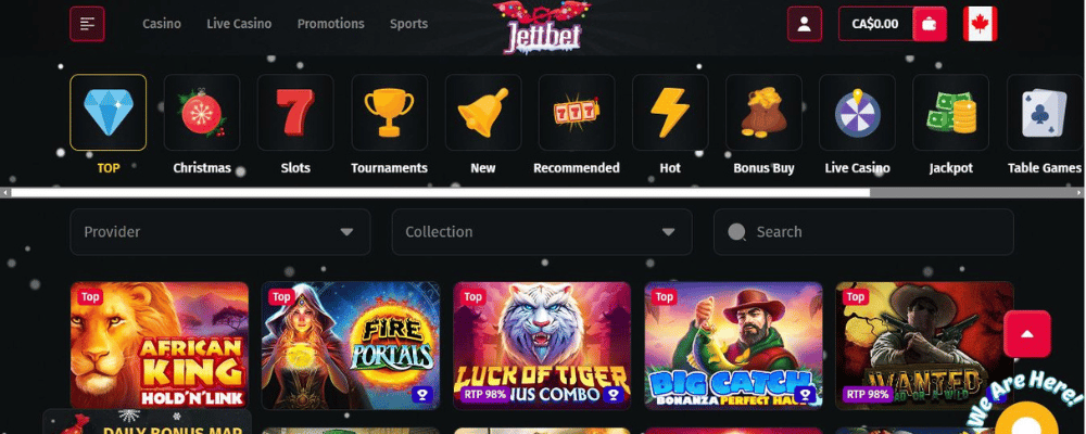 Using the Jettbet Casino Website