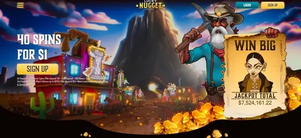 Using the Lucky Nugget Casino Website