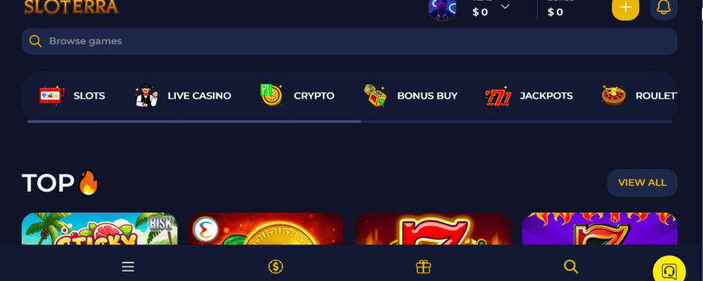 Using the Sloterra Website