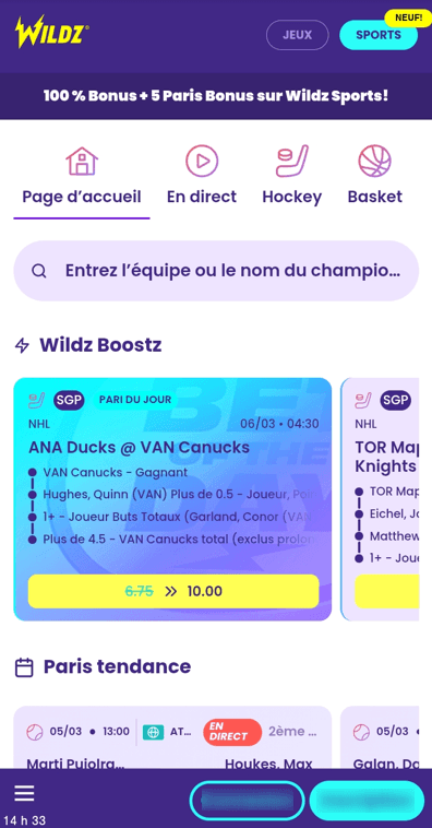 Wildz Sports Mobile