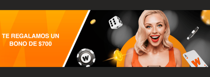 Winner casino bono sin depósito México captura de pantalla de la web del casino
