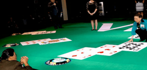 World's Biggest Blackjack Table