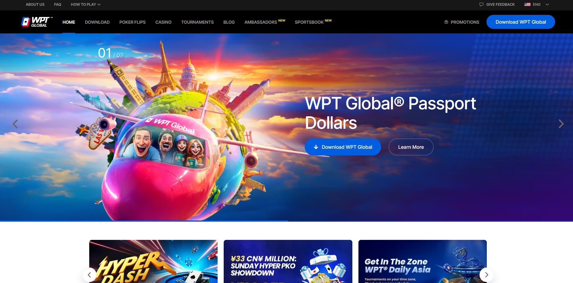 WPT Global Casino Website