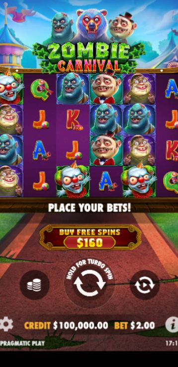 Zombie Carnival slot - Pragmatic Play
