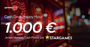 StarGames Cash Drop Happy Hour: Montags bis zu 1.000 € extra gewinnen