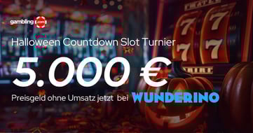 Wunderino "Halloween Countdown" gestartet: 5.000 € Preispool für die höchsten Multiplikatoren