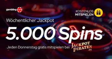 Jackpot Piraten: Verfluchter Donnerstags Jackpot mit bis zu 5.000 Diamond Spins