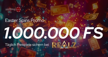 Realz Easter Spins: Bis zu 1.000.000 Freispiele in der Oster-Promo
