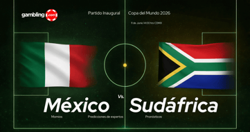 Apuestas México vs Sudáfrica Mundial 2026