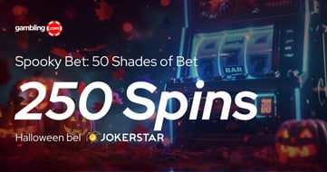 Jokerstar Halloween Promo: Bis zu 250 Freispiele sichern