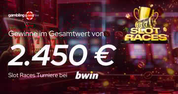Bwin Slot Races Promo: Täglich Preise im Gesamtwert von 2.450 € sichern!