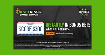DraftKings Missouri Promo: $300 Bonus Bets (Dec. 1)