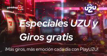 Especiales UZU y giros gratis en PlayUZU casino Perú