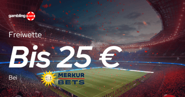 Merkur Bet Promo: 25 € Freiwette