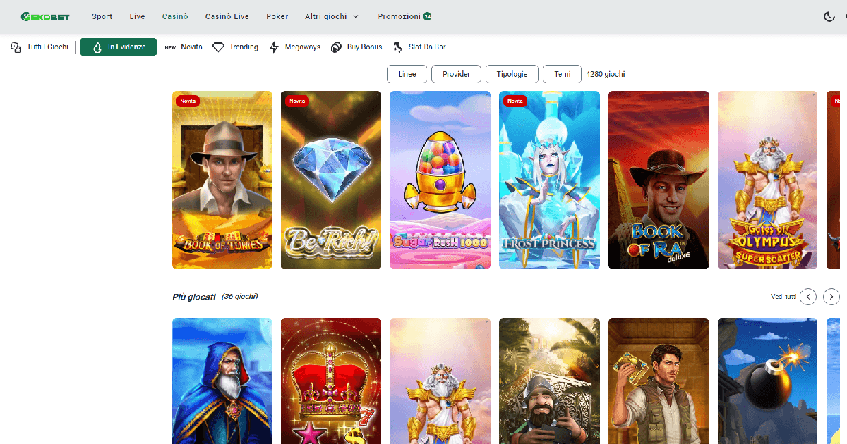 Slot machine popolare su Gekobet casinò