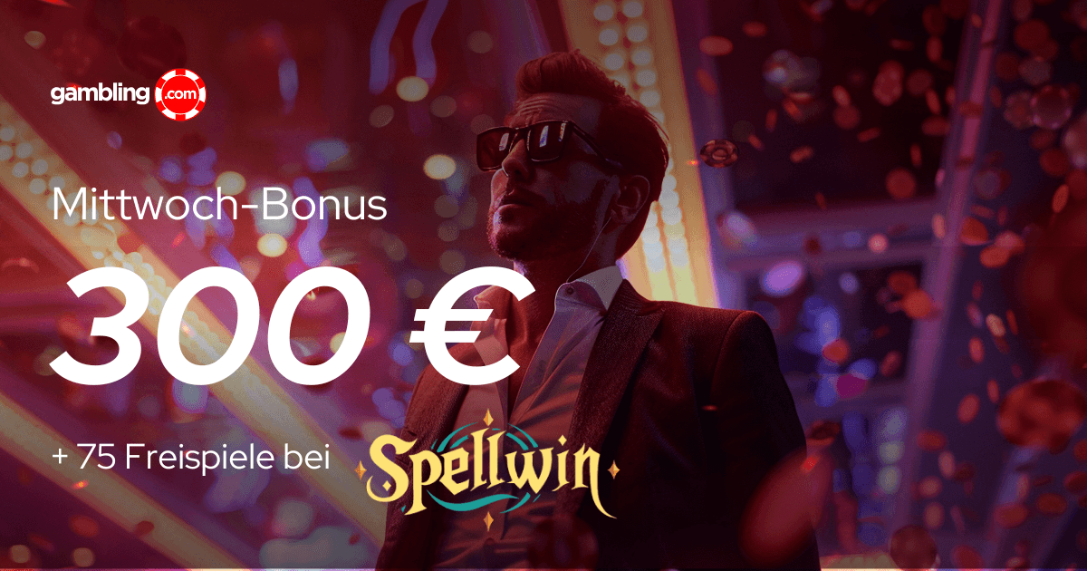 Spellwin Promo Code SpellWin Casino Mittwoch-Promo: 75 % Bonus bis 300 € & 75 Freispiele