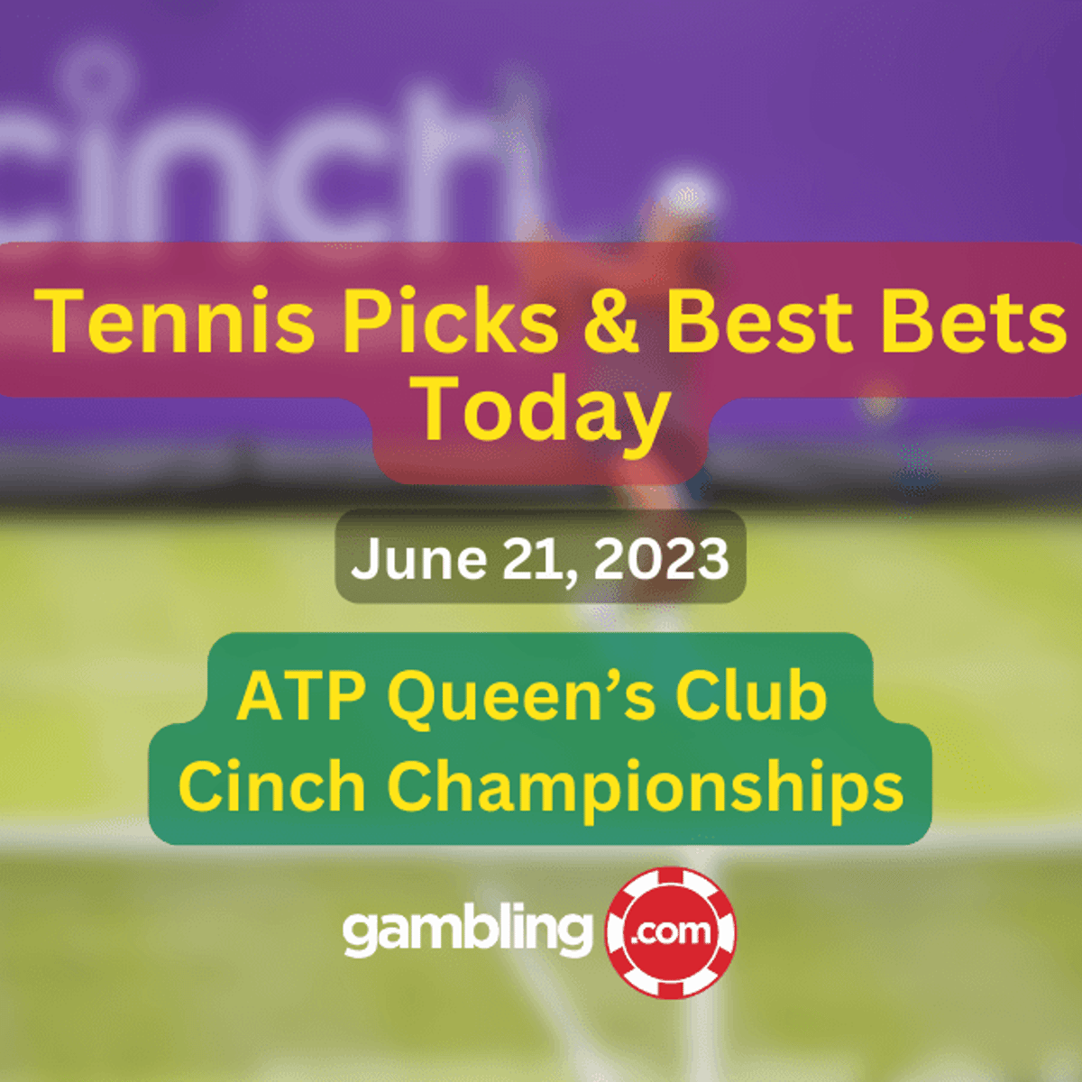 ATP Queen’s Club Day 3 Predictions Cinch Championships Picks