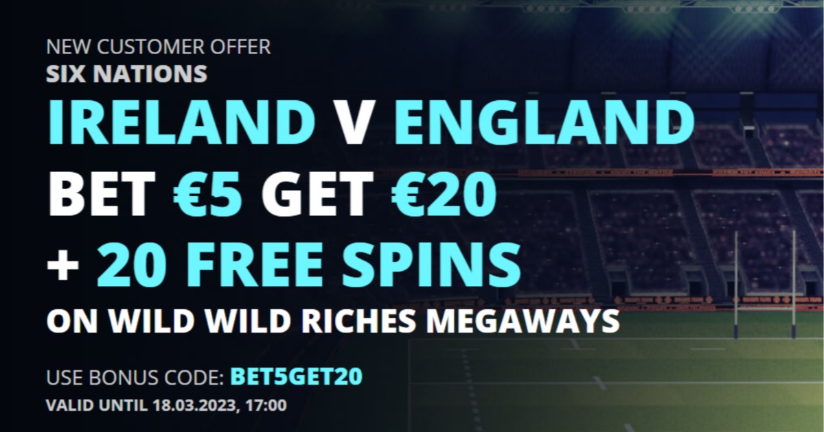 Ireland vs England Betting: Bet €5 Get €20 with Novibet Six Nations Offer