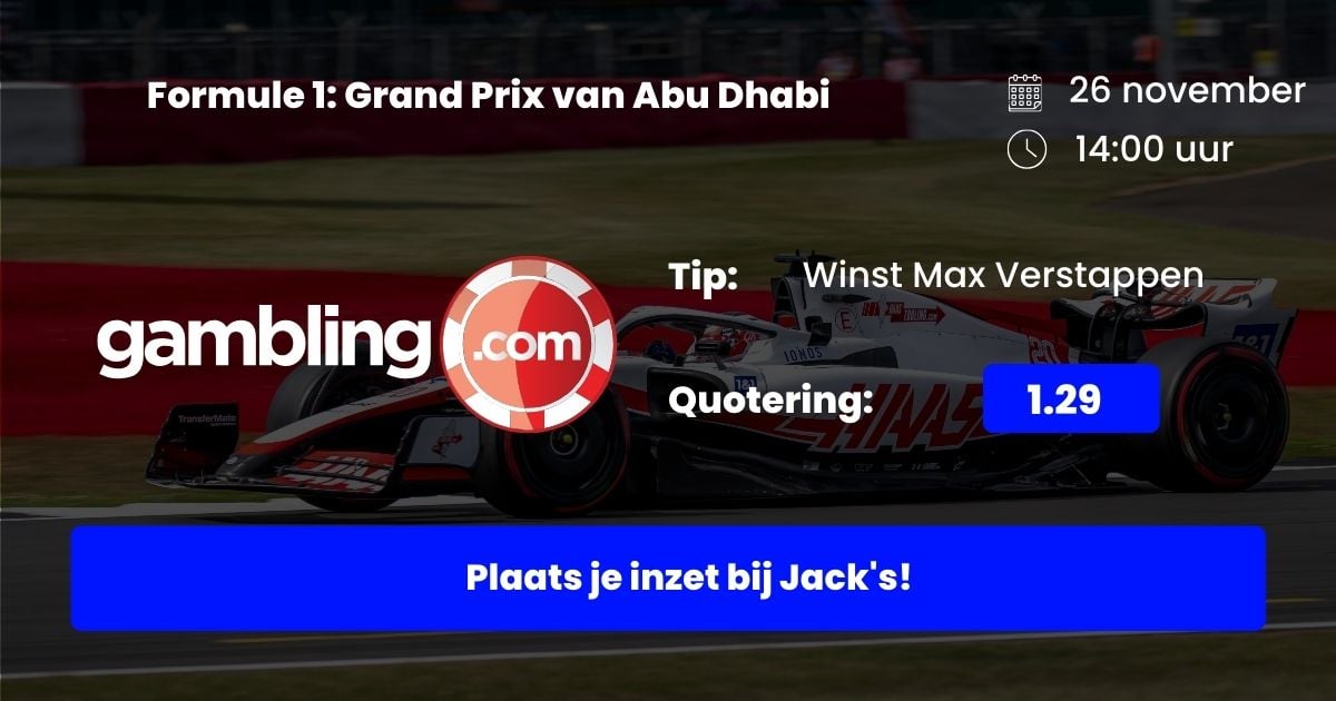 Grand Prix van Abu Dhabi - Formule 1 Wedtips en Voorspellingen