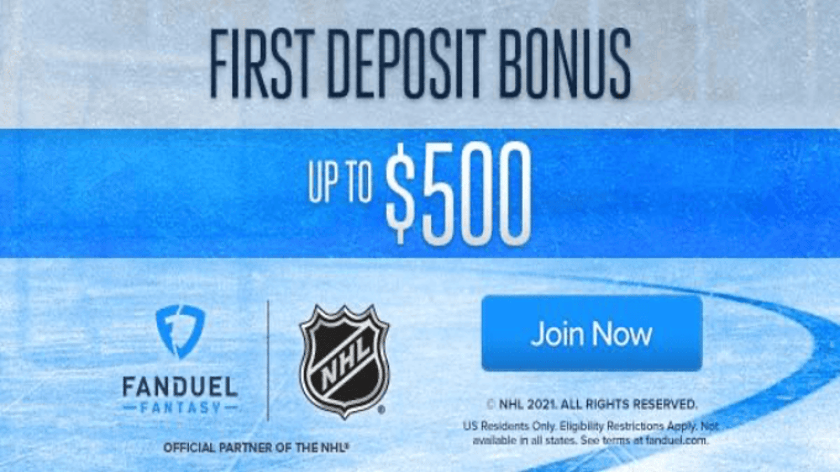 Fanduel DFS NHL Promo Code for a $500 Deposit Match This Week