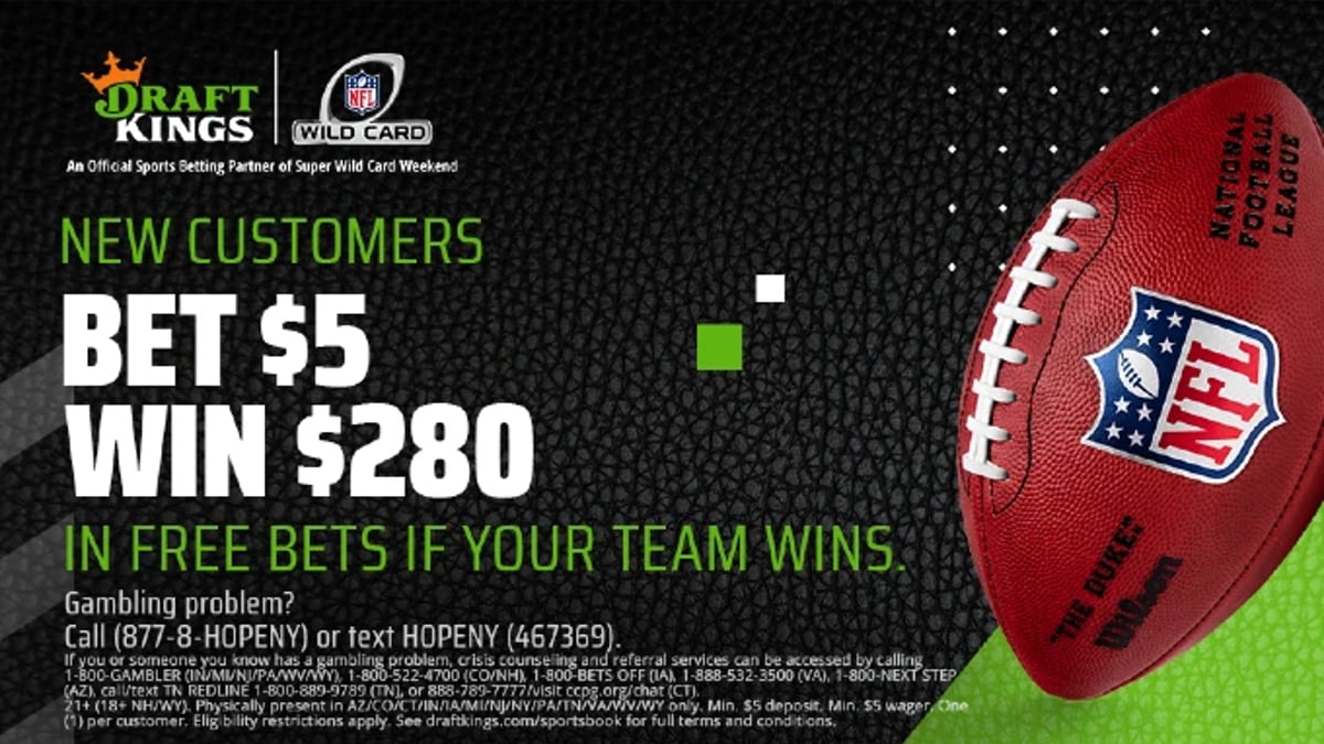 DraftKings NFL Playoff Promo: Bet $5 &amp; Win $280 On Any Game