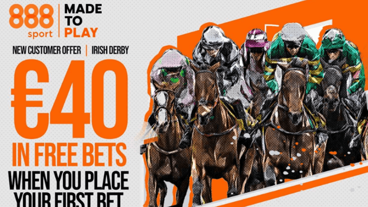 Claim €40 Free Bets on the Irish Derby with 888sport
