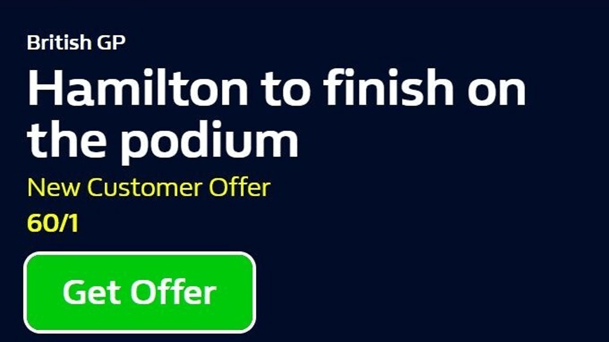 Back Lewis Hamilton at 60/1 for a Podium Finish With William Hill
