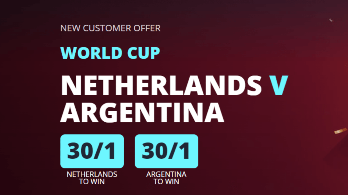 World Cup Free Bets: Back Netherlands or Argentina at 30/1 with Novibet