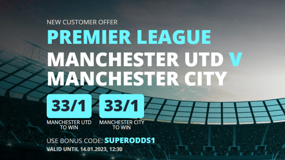 Man Utd vs Man City Odds: Back Either Team at 33/1 to Win Saturday’s Derby With Novibet