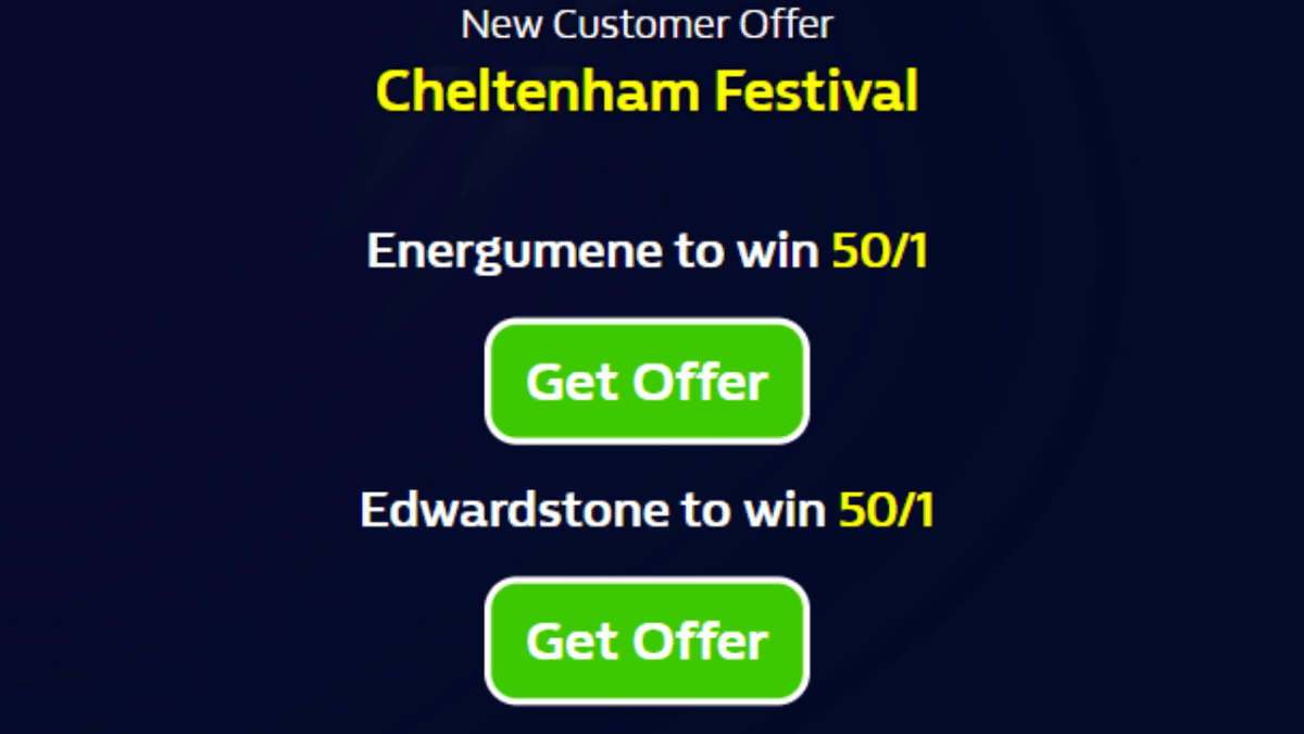 Cheltenham Betting Offers: Back Energumene or Edwardstone at 50/1 Odds with William Hill