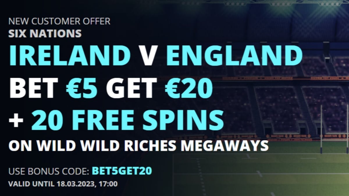 Ireland vs England Betting: Bet €5 Get €20 with Novibet Six Nations Offer