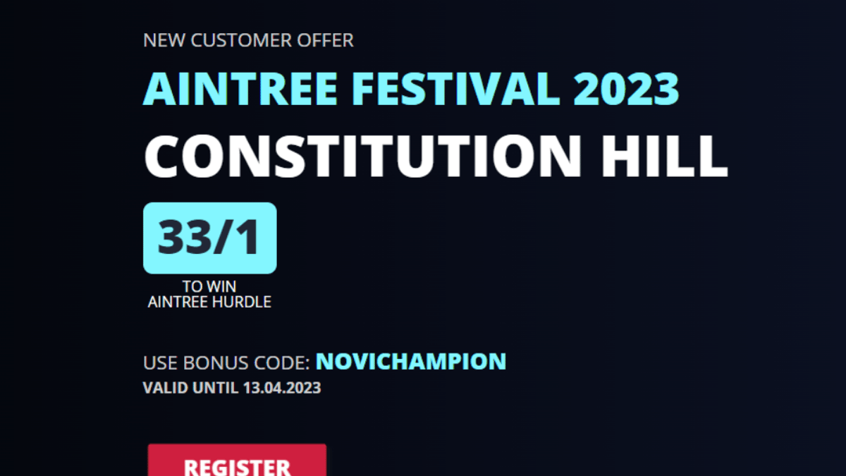 Aintree Betting Offers: Back Constitution Hill to Win at 33/1 Odds with Novibet