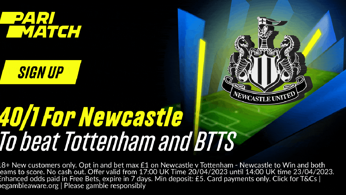 Newcastle vs Tottenham Promo: Get 40/1 Odds on Newcastle to Win &amp; BTTS Against Spurs With Parimatch