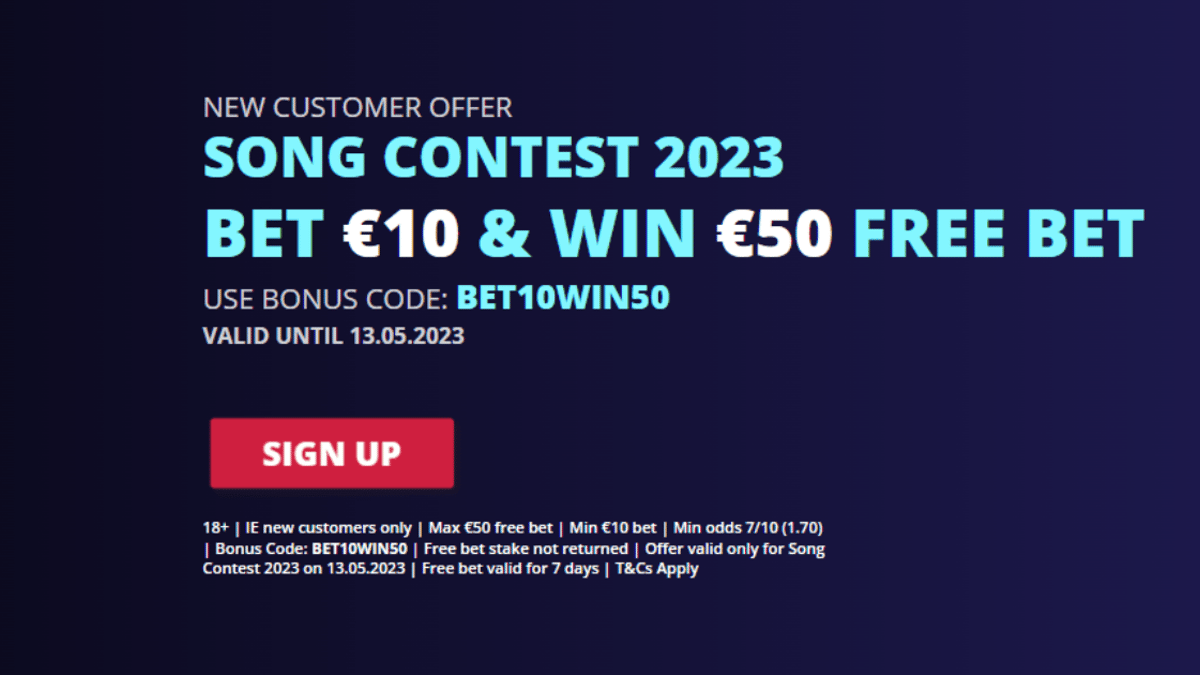 Eurovision Betting Promo: Bet €10 on the Eurovision and Win a €50 Free Bet with Novibet