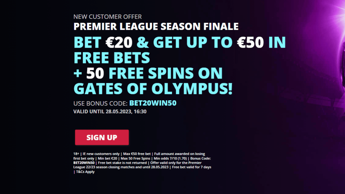 Premier League Finale: Bet €20 &amp; Get €50 in Free Bets + 50 Free Spins with Novibet