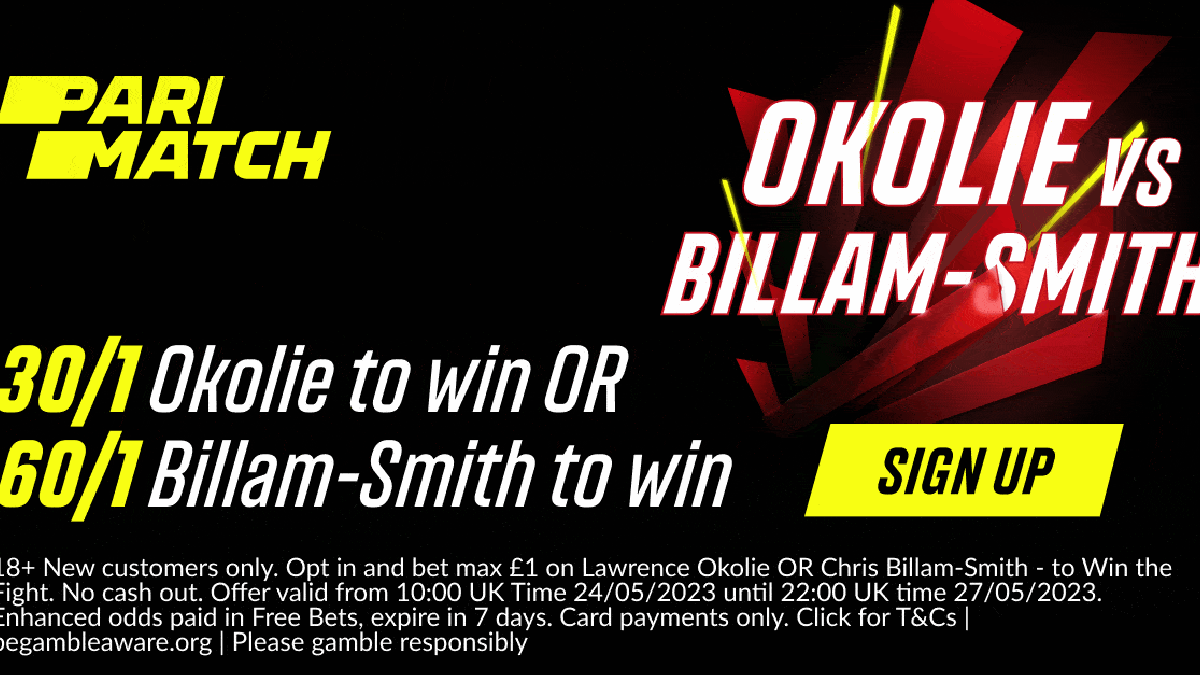 Okolie vs Billam-Smith Boxing Promo: Get 30/1 Odds on Okolie or 60/1 on Billam-Smith with Parimatch