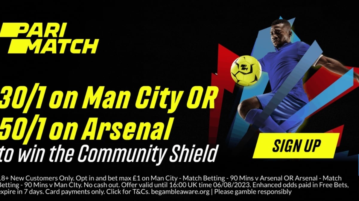 Community Shield Offer: Back Manchester City At 30/1 Or Arsenal At 50/1 To Win