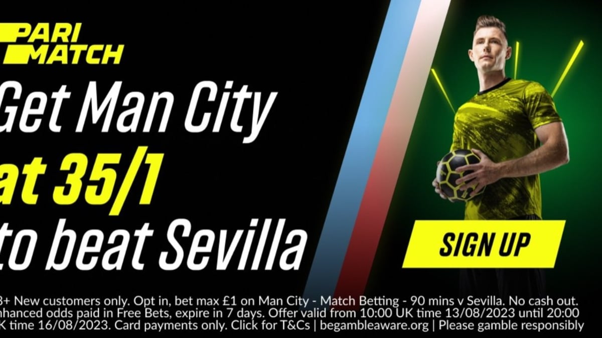 UEFA Super Cup Betting Offer: 35/1 For Manchester City To Beat Sevilla