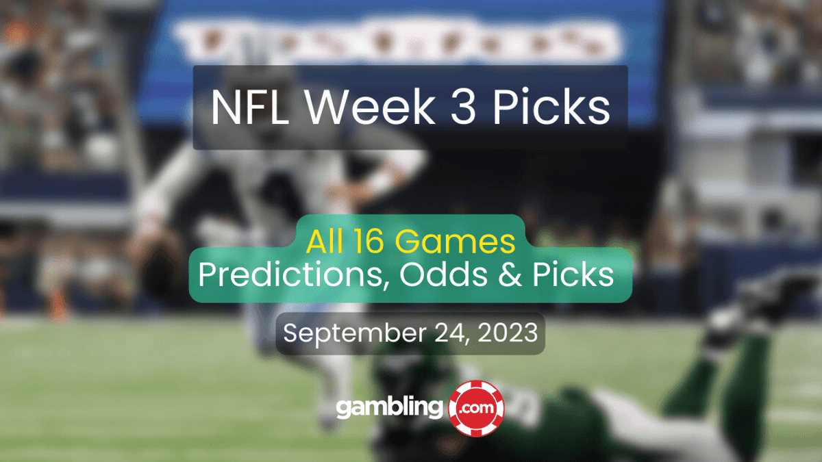 NFL Week 3 Predictions, Picks, NFL Player Props &amp; Odds for All 16 Games