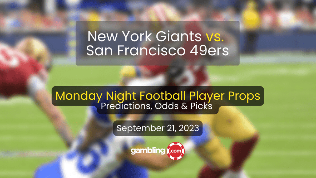 Giants vs. 49ers NFL Player Props Week 3 &amp; NFL Picks for Thursday Night Football