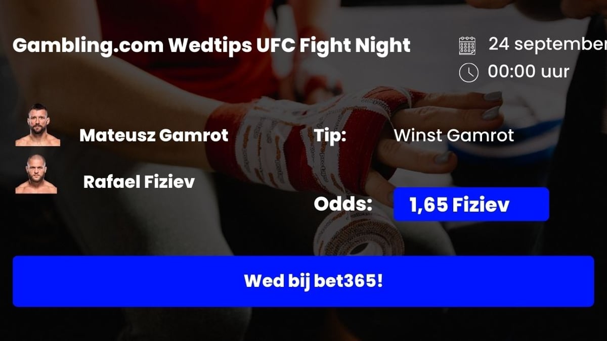 Wedden op UFC Fight Night: Gamrot vs Fiziev. Kan de KSW veteraan doorstoten?