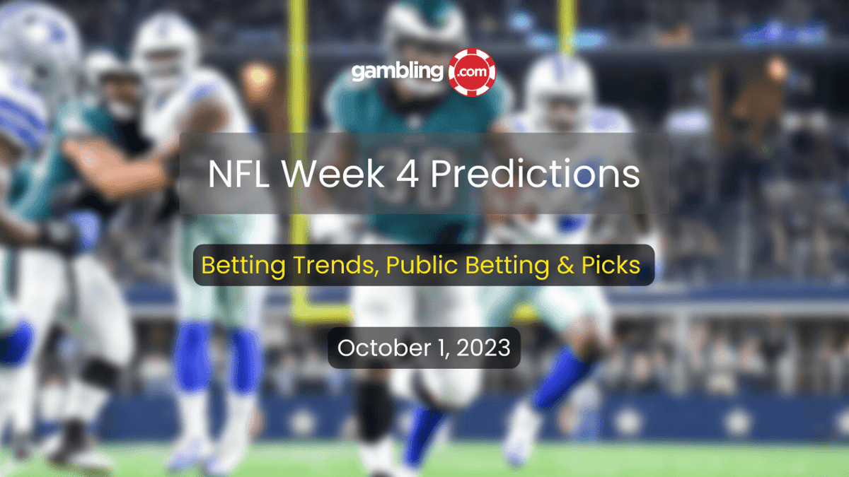 NFL Week 4 Betting Trends, Public Betting Picks &amp; NFL Picks for Week 4
